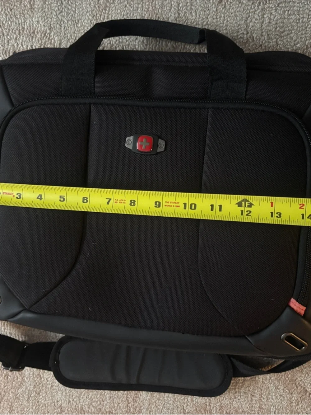 Wenger Black Laptop Shoulder Bag with Top Handles